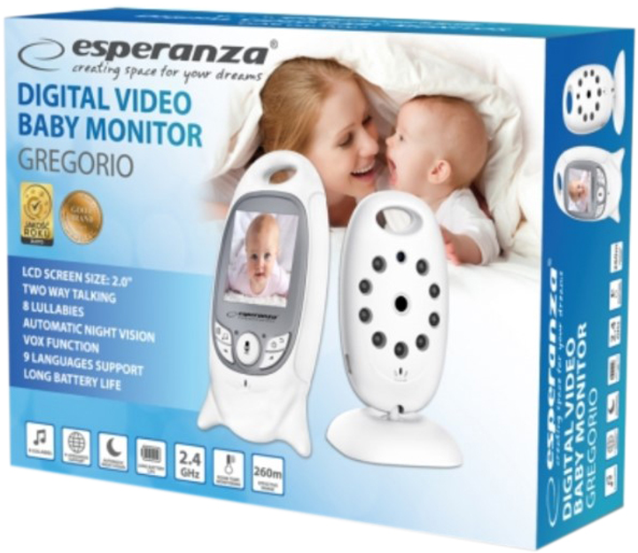 Цифровая видеоняня Esperanza EHM001 GREGORIO LCD 2.0" (5901299955178) - изображение 2