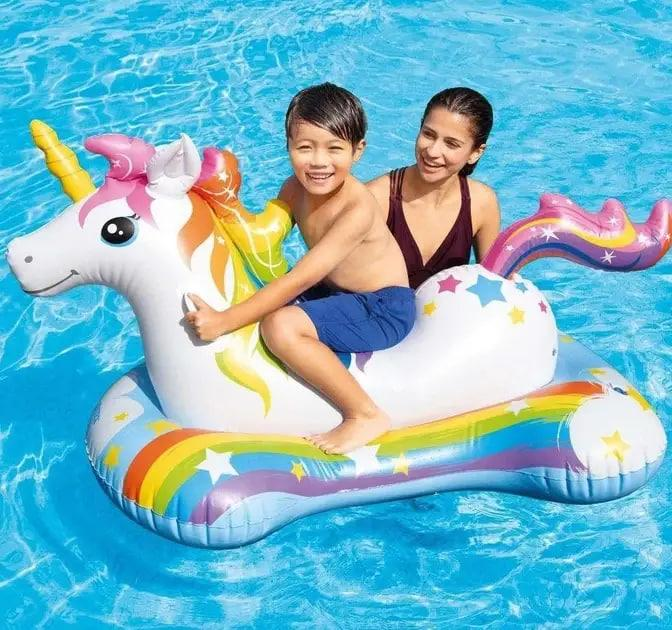 Дитячий надувний плотик для катання Intex 57552 «Єдиноріг», 163-86 см з ручками - Фото 1 Дитячий надувний плотик для катання Intex 57552 «Єдиноріг», 163-86 см з ручками - изображение 1
