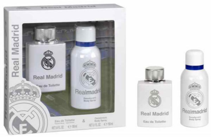 Zestaw Real Madrid Eau De Toilette Spray 100 ml + Deo Spray 150 ml (663350054293) (955555902899259) - Outlet - obraz 1