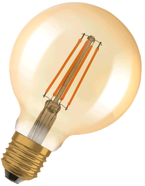 Лампа LED 6.5W 220V 725lm 2400K E27 DIM 95х135mm філаментна [4099854132315] OSRAM Vintage 1906 LED CLASSIC Globe Dimmable - изображение 2
