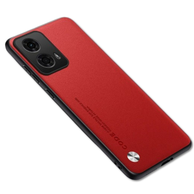 Кожаный чехол - накладка CODE Tactile Experience для Motorola Moto G24 / G24 Power red - Фото 1 Кожаный чехол - накладка CODE Tactile Experience для Motorola Moto G24 / G24 Power red - изображение 1