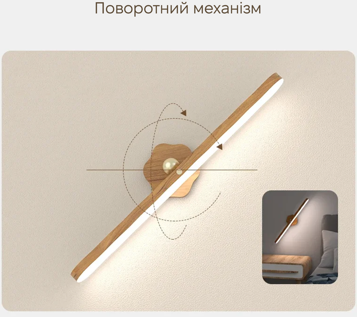 Светильник-ночник лампа на магните с аккумулятором и датчиком движения INSPIRE FN-7 4W 4000К USB 5V - изображение 4