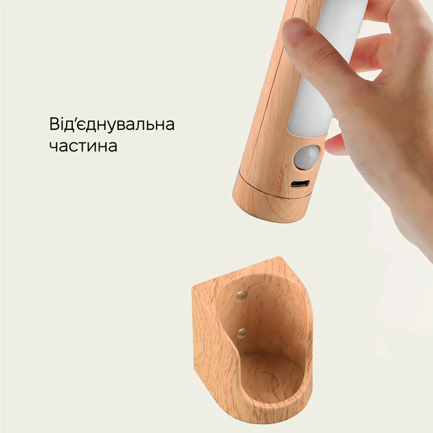 Светильник ночник INSPIRE FN-9 4W 4000К 5V USB с аккумулятором и датчиком движения - изображение 2