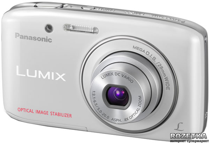 Фотоаппарат Panasonic Lumix DMC-S2 White купить на ROZETKA | Отличная ...