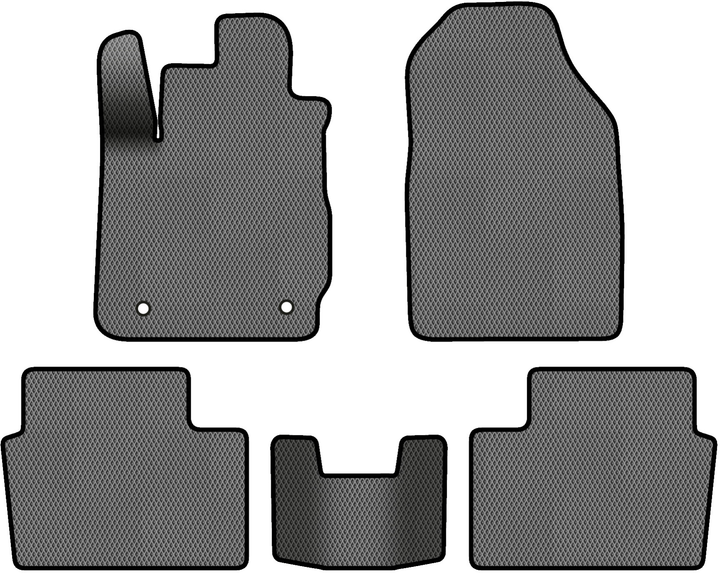 Акція на EVA килимки EVAtech в салон авто для Ford Fiesta (Mark 7) (closed threshold) MT 2009-2017 6 покоління Htb EU 5 шт Grey/Black від Rozetka