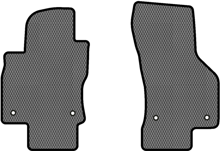 Акція на EVA килимки EVAtech в салон авто передні для Skoda Octavia A7 AT 2013-2020 3 покоління Combi EU 2 шт Grey/Black від Rozetka