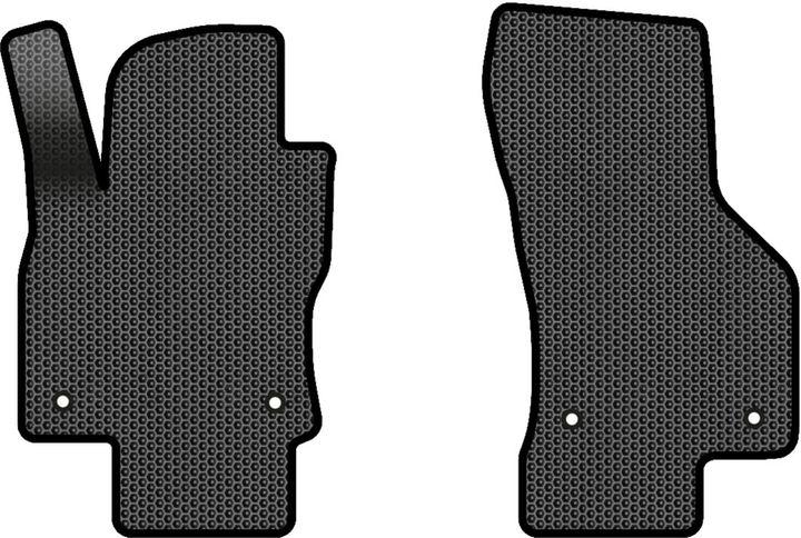Акція на EVA килимки EVAtech в салон авто передні для Skoda Octavia A7 AT 2013-2020 3 покоління Combi EU 2 шт Black від Rozetka