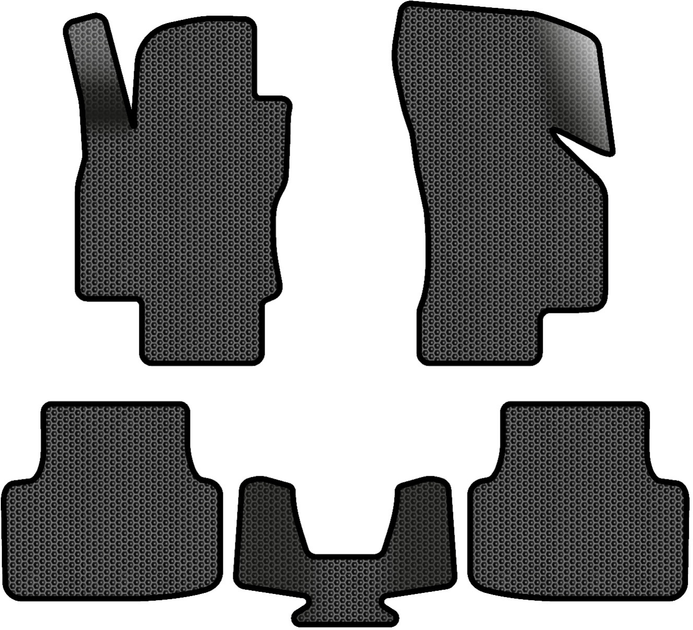 Акція на EVA килимки EVAtech в салон авто для Skoda Octavia A7 AT 2013-2020 3 покоління Combi EU 5 шт Black від Rozetka