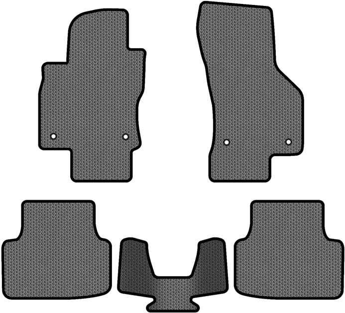 Акція на EVA килимки EVAtech в салон авто для Skoda Octavia A7 AT 2013-2020 3 покоління Combi EU 5 шт Grey/Black від Rozetka