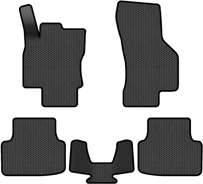 Акція на EVA килимки EVAtech в салон авто для Skoda Octavia A7 MT 2013-2020 3 покоління Combi EU 5 шт Black від Rozetka