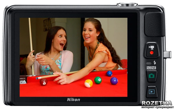 Фотоаппарат Nikon Coolpix S4300 Silver (VMA940E1) купить на