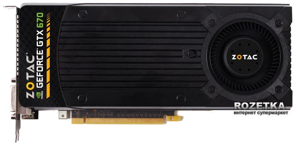 Видеокарта Zotac PCI-Ex GeForce GTX 670 2048MB GDDR5 (256bit) (915 - Main Image