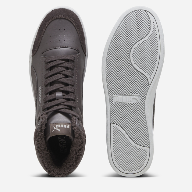 Zimowe trzewiki męskie ocieplane Puma Shuffle Mid Fur 38760903 42.5 (8.5UK) Ciemnobrązowe (4099683270134) - obraz 4