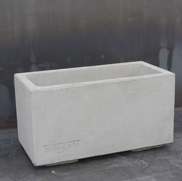 Уличный Бетонный Вазон Кадис S 30x60x30 см Серый 26л - изображение 2