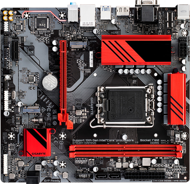 Материнська плата Gigabyte B760M Gaming (s1700, Intel B760, PCI-Ex16) - зображення 3