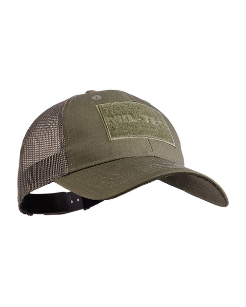 Бейсболка тактична Mil-Tec з сіткою Trucker Baseball Cap Olive (Kali) AI787 - изображение 1