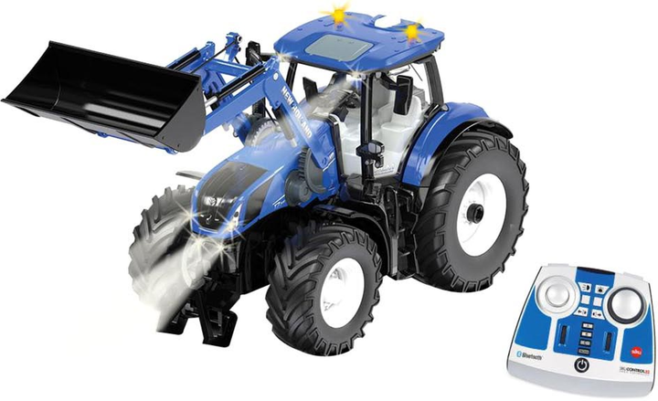 Ciągnik Siku Control 32 New Holland T7.315 z ładowaczem czołowym (4006874067985) - obraz 1