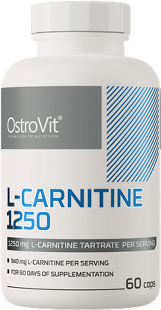Карнитин OstroVit L-Carnitine 1250 60 капсул (5903246222401) – фото ...