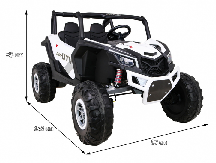 Електромобіль для дітей Ramiz Buggy UTV MX Білий (5903864952926) - зображення 5