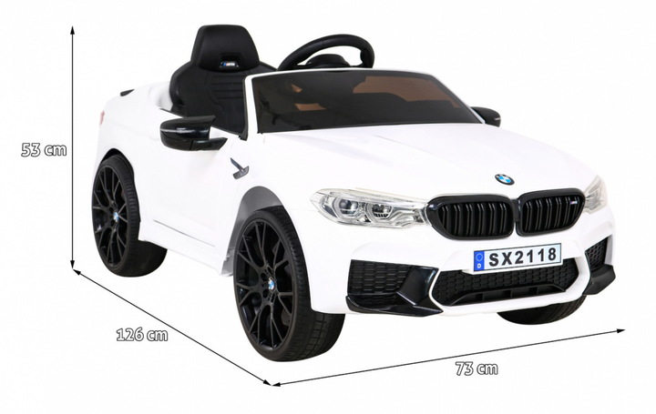 Samochód elektryczny dla dzieci Ramiz BMW M5 Drift Biały (5903864951714) - obraz 5