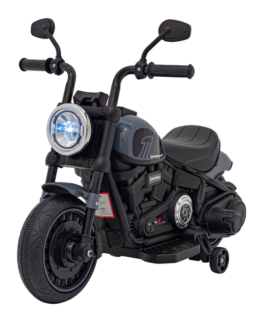 Motocykl elektryczny Ramiz Chopper Faster Szary (5903864941036) - obraz 1