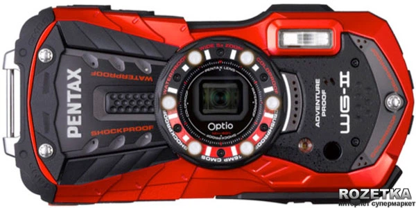 Фотоаппарат Pentax Optio WG-2 Red (15487) купить на ROZETKA
