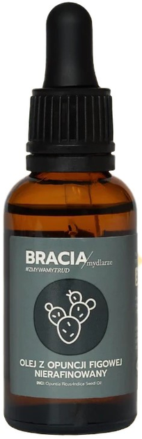 Olejek nierafinowany do twarzy Bracia Mydlarze z opuncji figowej 30 ml (5903919039398) - obraz 1