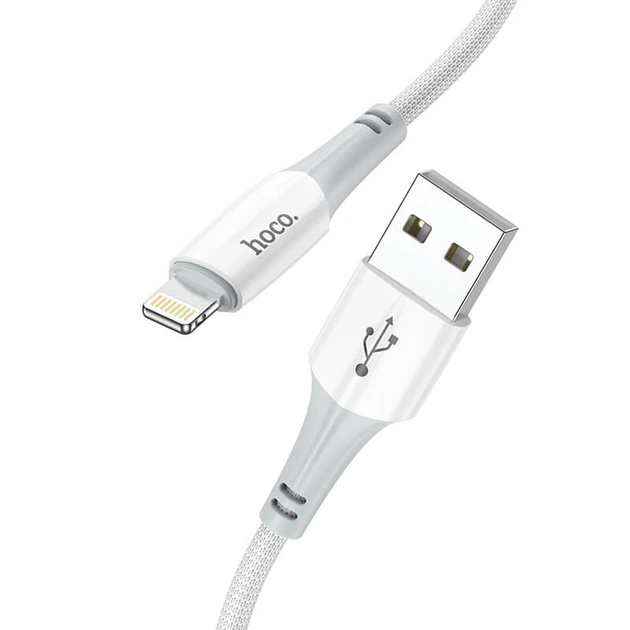Кабель Hoco Lightning Ferry charging data cable X70 |1m, 2.4A| red - зображення 10