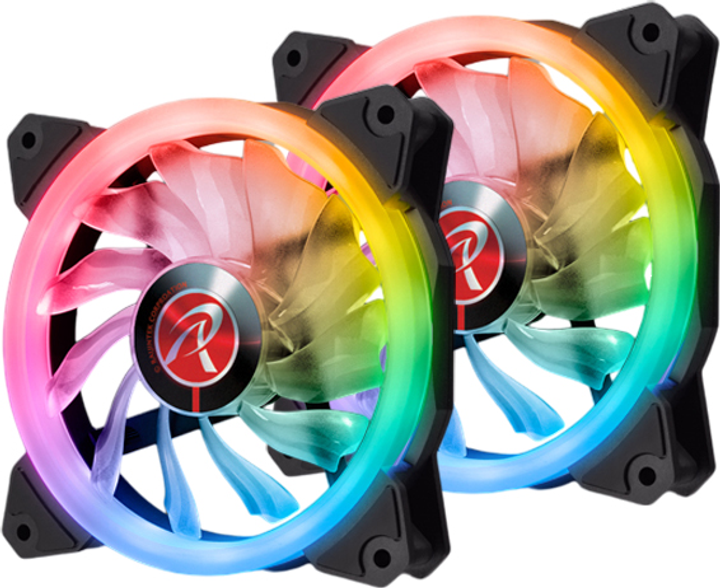 Набор вентиляторов Raijintek IRIS 12 RBW ADD-2 (0R40B00111) - изображение 1