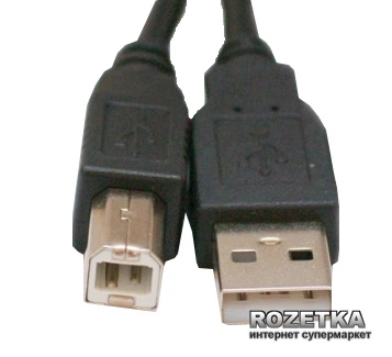 Кабель для принтера ExtraDigital USB 2.0 AM – BM 5 м One ferrite (DV00DV4062) - Фото 1 Кабель для принтера ExtraDigital USB 2.0 AM – BM 5 м One ferrite (DV00DV4062) - изображение 1