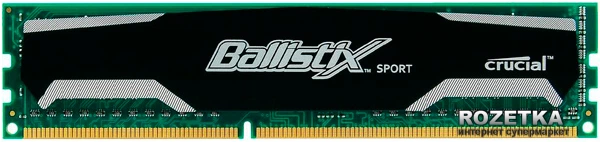 Оперативная память Crucial Micron DDR3-1600 8192MB PC3-12800 Ballistix Sport (BLS8G3D1609DS1S00) - Фото 1 Оперативная память Crucial Micron DDR3-1600 8192MB PC3-12800 Ballistix Sport (BLS8G3D1609DS1S00) - изображение 1