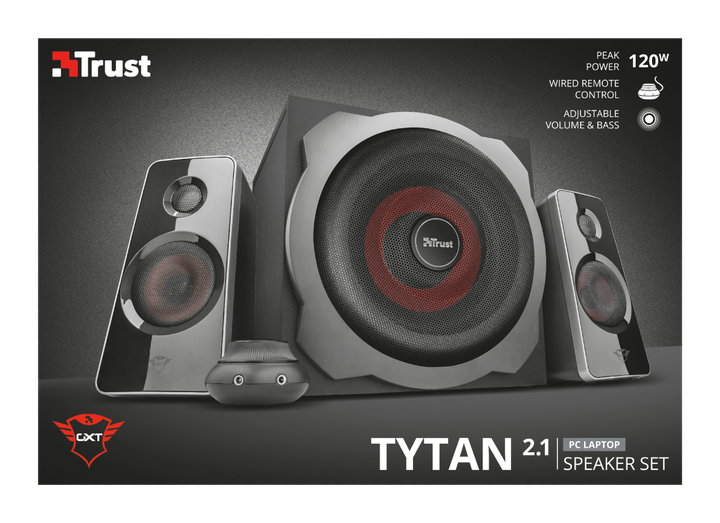 Акустична система Trust GXT 38 2.1 Subwoofer Speaker Set (TR19023) - Фото 11 Акустична система Trust GXT 38 2.1 Subwoofer Speaker Set (TR19023) - зображення 11