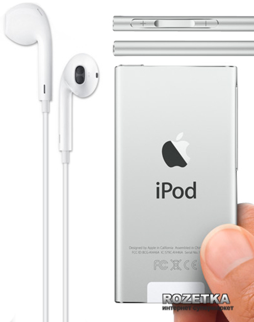 MP3-плеер Apple iPod nano 7Gen 16GB Silver (MD480QB) – фото, отзывы ...