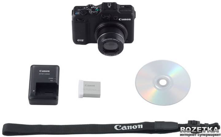 Фотоаппарат Canon PowerShot G15 (6350B011) купить на ROZETKA