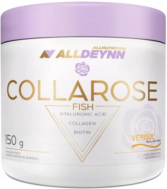 Suplement diety AllNutrition Alldeynn Collarose Fish pomarańcza 150 g (5902837746593) - obraz 1