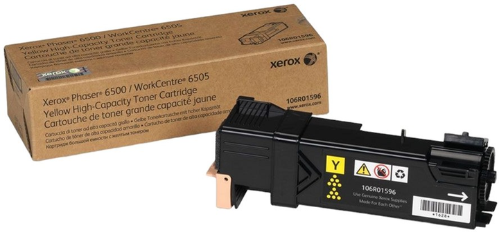 Toner Xerox Standart Capacity Print Cartridge Phaser 6500/WC6505 106R01596 Yellow - obraz 1