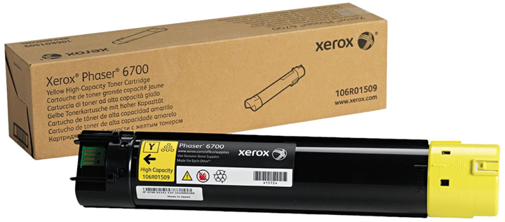 Toner Xerox Phaser 6700 High Capacity 106R01509 Yellow - obraz 1