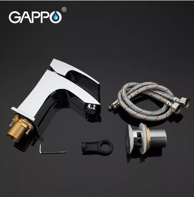 Смеситель для умывальника GAPPO G1007, хром - Фото 3 Смеситель для умывальника GAPPO G1007, хром - изображение 3
