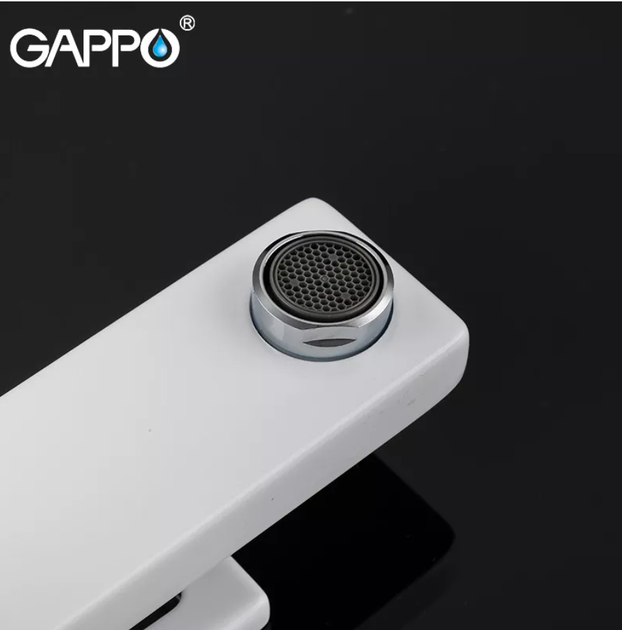 Смеситель для умывальника GAPPO G1017-8, белый/хром - изображение 7