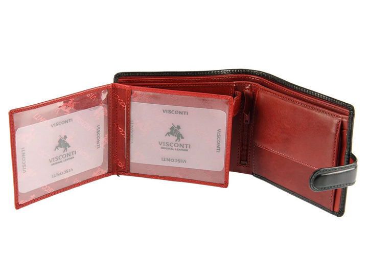 Кошелек мужской Visconti TR35 Atlantis c RFID (Black Red) - Фото 7 Кошелек мужской Visconti TR35 Atlantis c RFID (Black Red) - изображение 7