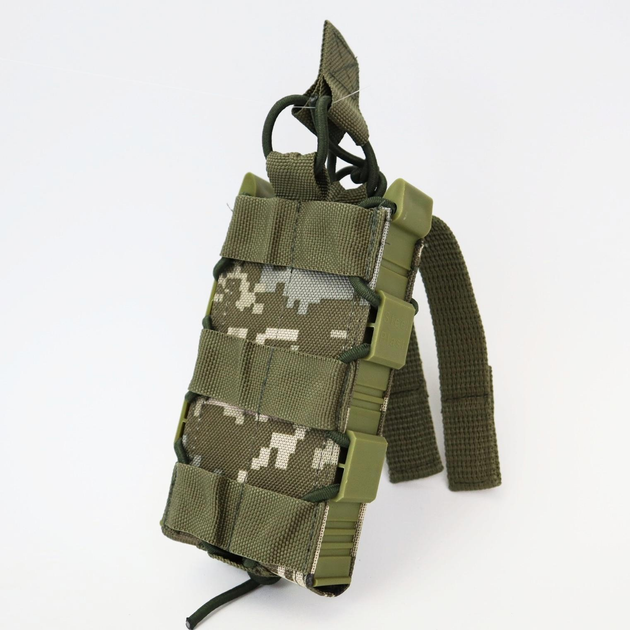 Підсумок одинарний під магазин АК з пластиковими боками Pixel OXFORD 600D MOLLE - зображення 1