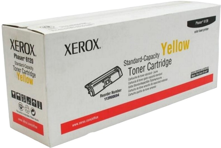 Тонер-картридж Xerox Phaser 6120 113R00694 Yellow - зображення 1