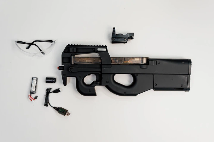 Детский игрушечный автомат на орбизах Орбиган P90 PRO Черный
