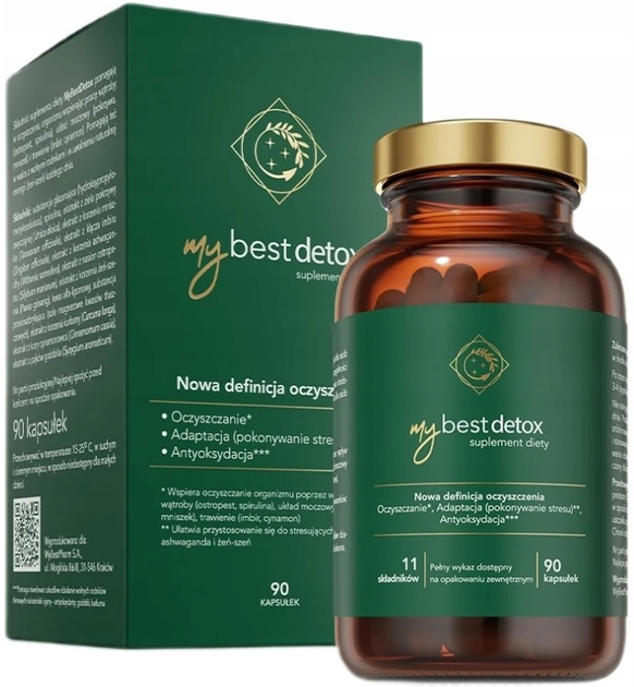 Дієтична добавка MyBestPharm MyBestDetox 90 капсул (5904013745031) - зображення 2