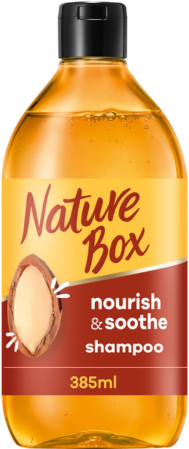 Акція на Шампунь Nature Box для живлення й інтенсивного догляду за волоссям з аргановою олією холодного пресування 385 мл від Rozetka