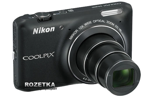 Фотоапарат Nikon Coolpix S6400 Black (VNA191E1) купити на ROZETKA