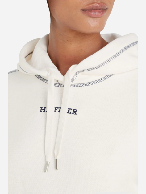 Худі жіноче Tommy Hilfiger WW0WW42424-DW5 L Біле (8720636763811) - зображення 3