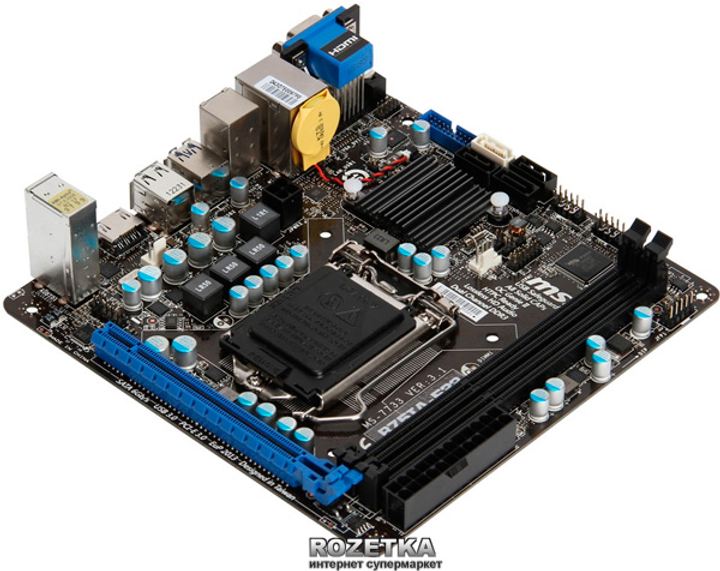 Материнская плата MSI B75IA-E33 (s1155, Intel B75, PCI-Ex16) – фото ...