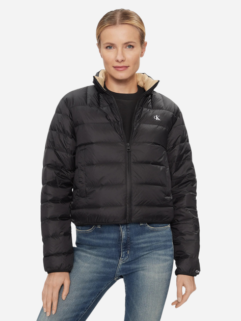 Пуховик короткий жіночий Calvin Klein Jeans J20J222585-0GO XS Чорний (8720639176977) - зображення 1