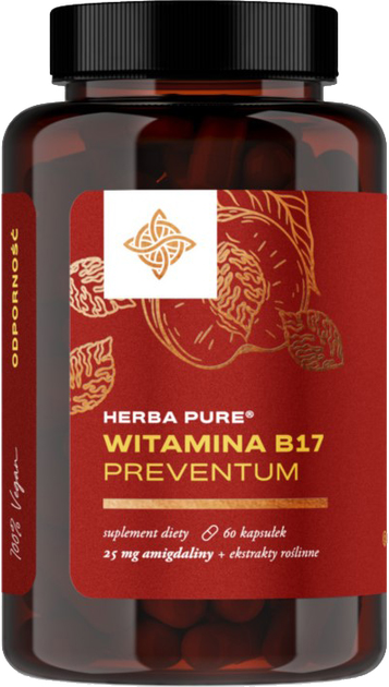 Дієтична добавка Herba Pure Witamina B17 Preventum 60 капсул (5905279312326) - зображення 1